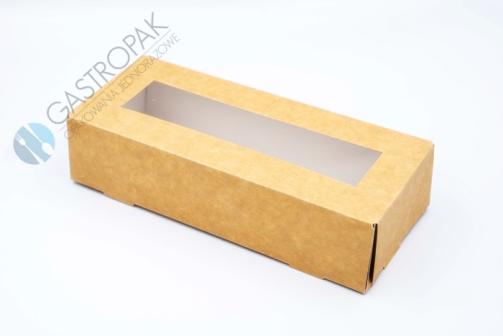 Pudełko box Sushi kraft EKO 22/9/5 cm (300)